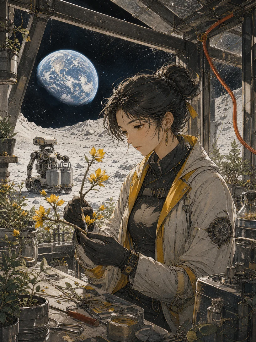 月面花房漫画封面